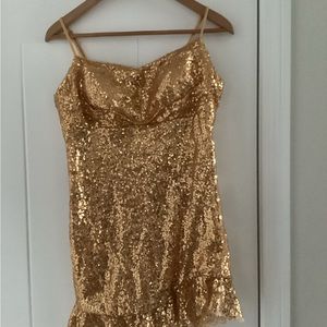 Sparkly gold dress